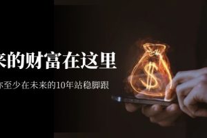 (7164期)某收费文章《未来的财富在这里》能让你至少在未来的10年站稳脚跟