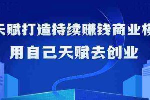 （9193期）如何利用天赋打造持续赚钱商业模式，用自己天赋去创业（21节课无水印）