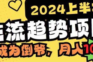 （9086期）2024上半年主流趋势项目，打造中间商模式，成为倒爷，易上手，用心做，…