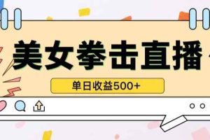 无人直播美女打拳单日收益500+，收益稳定，快速变现，小白最适合做的项目，保姆式教学【揭秘】