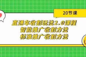 直通车收割玩法2.0课程：智能推广收割方法+标准推广收割方法（20节课）