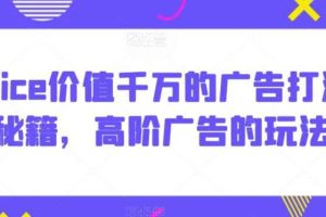 Alice价值千万的广告打法秘籍，高阶广告的玩法