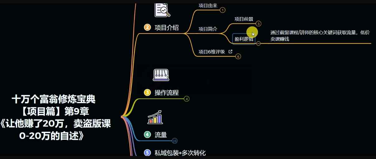 十万个富翁修炼宝典之9.让他赚了20万，卖盗版课0-20万的自述