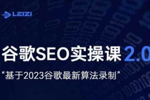 #原创                                                                                                 雷子·谷歌SEO 2.0实战课，独立站询盘自由必备，基于2023谷歌最新算法录制
