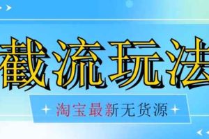 首发价值2980最新淘宝无货源不开车自然流超低成本截流玩法日入300+【揭秘】