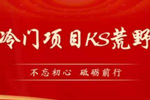外面卖890元的快手直播荒野求生玩法，比较冷门好做（教程详细+带素材）