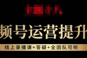 视频号运营提升班：视频号起号逻辑，视频号选品技巧及带货