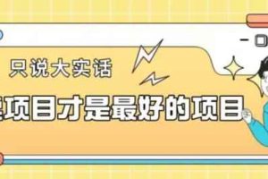 卖项目才是最好的项目一单3000+【揭秘】