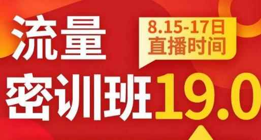 秋秋线上流量密训班19.0，打通流量关卡，线上也能实战流量破局