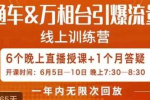 直通车&万相台引爆流量班，6天打通你开直通车·万相台的任督二脉