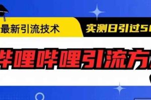 最新引流技术，哔哩哔哩引流方法，实测日引50人【揭秘】