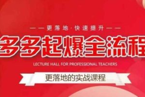 互力-多多新品打爆全流程，拼多多14天拉搜索自然流量，更落地·快速提升