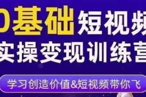 薛辉·0基础短视频实操变现训练营，3大体系成就百万大V