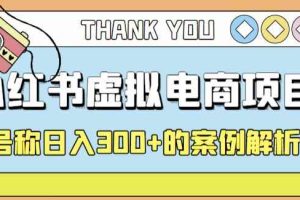 小红书学科项目，简单且可批量化的虚拟资源搞钱玩法，长期可做，日入300+