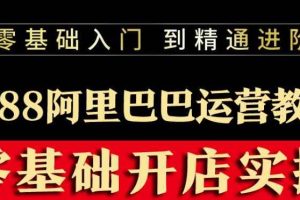 阿里巴巴1688运营推广教程新手开店诚信通装修培训视频