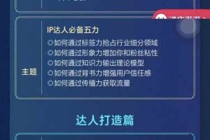 交个朋友·0基础入门达人IP打造，助你快去入局，打造IP达人