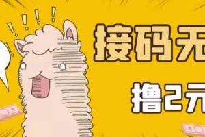 最新接码无限拉新撸2元项目，五分钟一个账号，轻松日入破百【站长亲测】