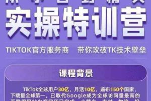 Seven漆·2022Tiktok从小白到精英实操特训营，带你掌握Tiktok账号运营