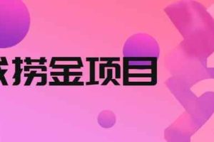 外面收688的游戏捞金项目，无技术含量，小白自己测试即可【视频课程】