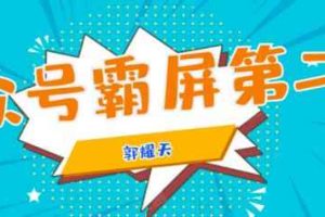 公众号霸屏SEO特训营第二期，普通人如何通过拦截单日涨粉1000人快速赚钱！