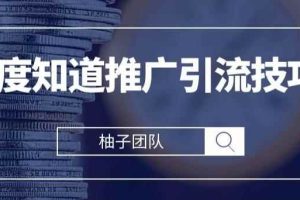 2021最新百度知道推广引流技巧，分分钟就能学会【视频课程】