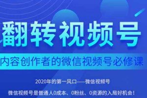 翻转视频号-内容创作者的视频号必修课，3个月涨粉至1W+