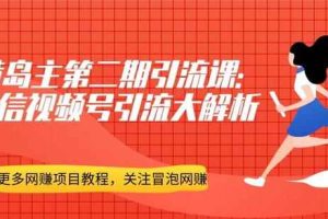 黄岛主引流课：微信视频号引流大解析