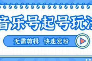 全网最吊抖音音乐号起号玩法，一台手机即可搬运起号，无需任何剪辑技术（共5个视频）