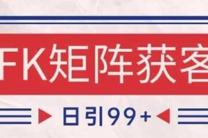 小红书某音FK赛道引流获客 自热矩阵日引200+【揭秘】