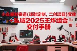 小众暴利赛道(球鞋定制，二创项目)实体+私域2025王炸组合  交付手册