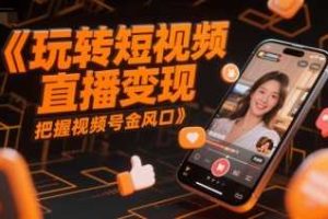 玩转短视频直播变现，把握视频号金风口