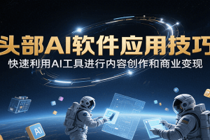 头部AI软件应用技巧，快速利用AI工具进行内容创作和商业变现