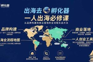 （15857期）出海去 孵化器 一人出海必修课：从品牌构建到商业落地的全流程实战方法