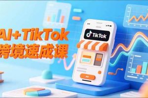 （16745期）AI+TikTok跨境速成课，智能翻译、店铺定位、流程拆解，7天高效上线运营