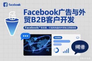 Facebook广告与外贸B2B客户开发，Facebook广告实操，打造高询盘的外贸独立获客系统