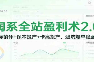 淘系全站盈利术2.0：打标销评+保本投产+卡高投产，避坑爆单稳盈利