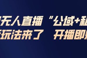 (17098期)淘宝无人直播最新玩法,包含私域和公域两种玩法