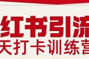 小红书引流21天打卡训练营第二期，助你快速打通小红书私域引流打粉
