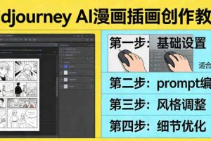 利用Midjourney AI人工智能轻松创作漫画插画教程,零基础创作完整漫画插画