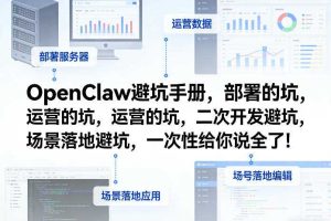OpenClaw小龙虾避坑手册,部署的坑,运营的坑,二次开发避坑,场景落地避坑,一次性给你说全了!