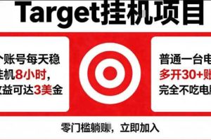 海外平台Target商品浏览曝光，24小时运行无需人工值守，日收益100美刀+电脑可多开【揭秘】