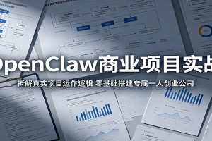 OpenClaw商业项目实战:拆解真实项目运作逻辑,零基础搭建专属一人创业公司