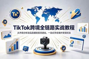 (18805期)TikTok+独立站跨境基础全套教程,拆解平台盈利逻辑,新手从零跑通变现全流程