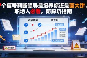 付费文章:7个信号判断领导是培养你还是画大饼,职场人必看,防踩坑指南