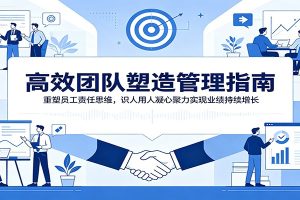 高效团队塑造管理指南:重塑员工责任思维,识人用人凝心聚力实现业绩持续增长