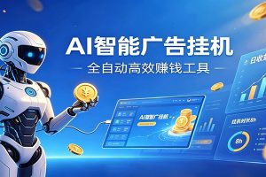 AI智能广告挂机,小白轻松上手,在家自动赚收益
