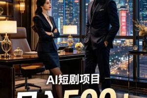 快手AI短剧自动发布，矩阵批量运营变现，轻资产副业项目，日入500+【揭秘】