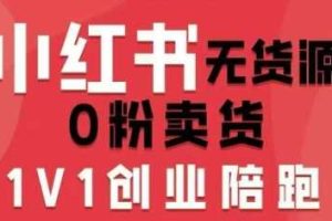 小红书无货源0粉电商课，开店准备、选品策略、笔记撰写、视频剪辑、数据分析、账号打造、资料文档（更新26年7月24日）
