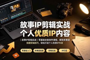 （19550期）故事IP剪辑实战｜零基础全能创作课程，解锁多赛道拍摄剪辑技巧，轻松打造个人优质IP内容