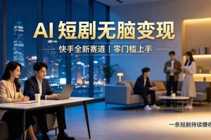 （19577期）别乱找副业了，快手 AI 短剧零门槛长久被动增收